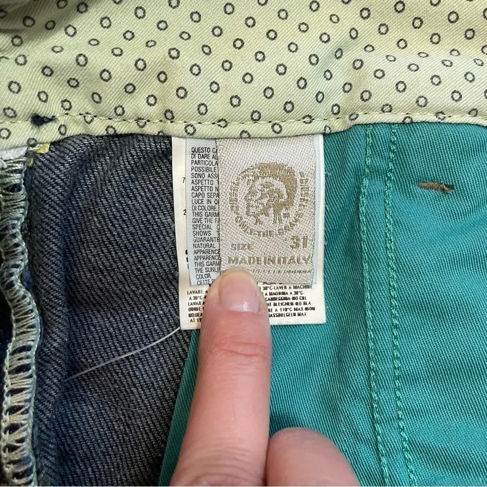 NWT New $240 Diesel Bootik Blue Jeans Made In Italy Size 31 x 34
